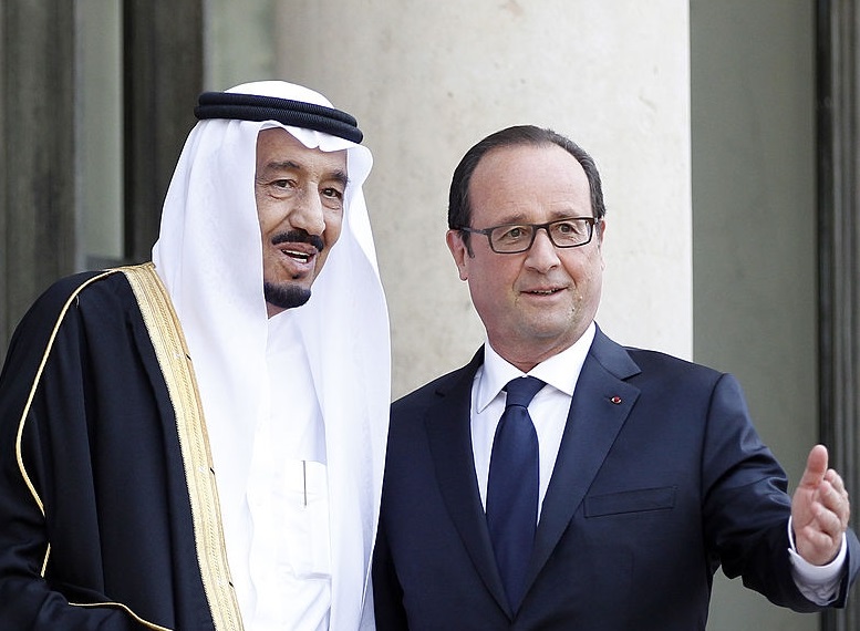 Hollande et le roi Salman. Les dernières heures d'un mariage contre-nature. D. R.
